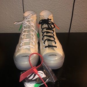 Offwhite converse vulcanized size 9.5